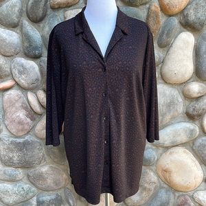 Venezia Leopard Animal Print Blouse 22/24